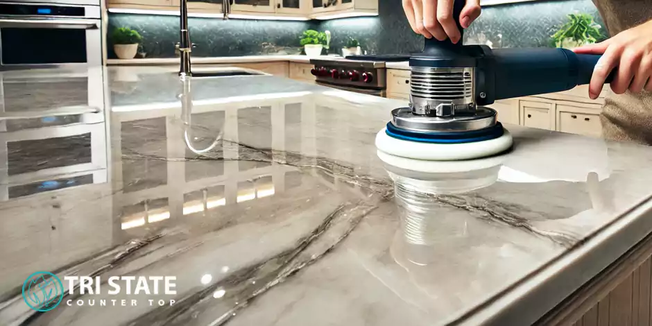 Hone Finishing Marble Countertops