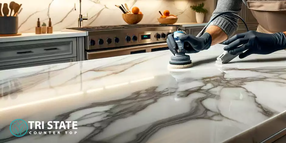 Restored Marble Countertops